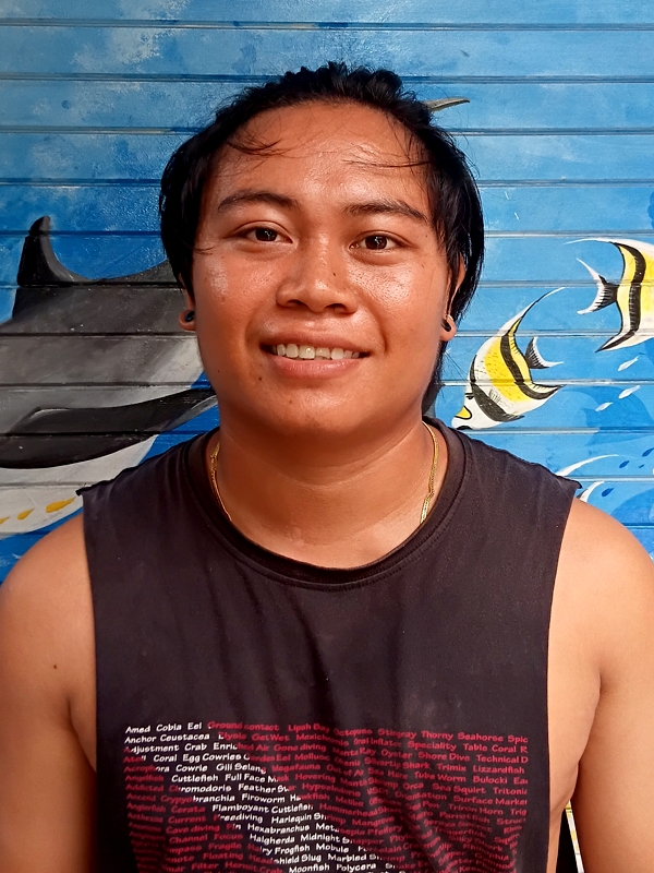 Yoga new staff driver of the Dive Resort Amed White Sand Divers in BALI